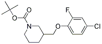 3-(4-Chloro-2-fluoro-phenoxymethyl)-piperidine-1-carboxylic acid tert-butyl ester 结构式