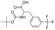 2-[(tert-butoxycarbonyl)amino]-3-[3-(trifluoromethyl)phenyl]propanoic acid 结构式