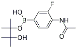 4-ACETAMIDO-3-FLUOROPHENYLBORONIC ACID PINACOL ESTER 结构式