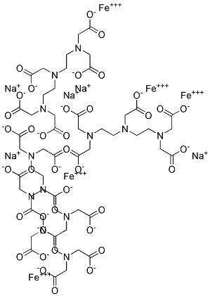 Diethylenetriaminepentaacetic acid, sodium iron salt 结构式