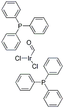 Dichlorohydricocarbonylbis(triphenylphosphine) iridium 结构式