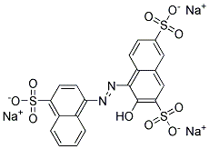 Trisodium 2-hydroxy-1-(4-sulfonato-1-naphthylazo)naphthalen-3,6-disulfonate 结构式