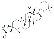 (3B,20R)-3-HYDROXY-20,25-EPOXY-12-DAMMARANONEACETATE 结构式