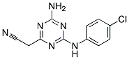 (4-AMINO-6-(P-CHLOROANILINO)-1,3,5-TRIAZIN-2-YL)ACETONITRILE 结构式