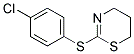 2-(P-CHLOROPHENYLTHIO)-5,6-DIHYDRO-4H-1,3-THIAZINE 结构式