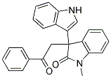 3-(3-INDOLYL)-1-METHYL-3-PHENACYL-2-INDOLINONE 结构式