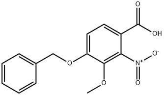 4-苄氧基-3-甲氧基-2-硝基苯甲酸 结构式