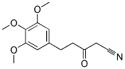 3-OXO-5-(3,4,5-TRIMETHOXYPHENYL)VALERONITRILE 结构式