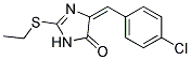 4-(4-CHLOROBENZYLIDENE)-2-ETHYLTHIO-2-IMIDAZOLIN-5-ONE 结构式