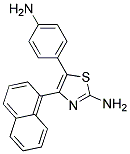 5-(P-AMINOPHENYL)-4-(1-NAPHTHYL)-2-THIAZOLAMINE 结构式