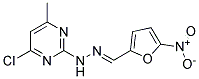 5-NITRO-2-FURALDEHYDE(4-CHLORO-6-METHYL-2-PYRIMIDINYL)HYDRAZONE 结构式