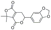 6-(1,3-BENZODIOXOL-5-YL)-3,3-DIMETHYL-6,7-DIHYDROFURO(3,4-C)PYRAN-1,4(3H)-DIONE 结构式