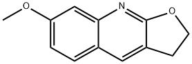 7-METHOXY-2,3-DIHYDROFURO(2,3-B)QUINOLINE 结构式