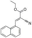 Ethyl(E)-2-cyano-3-(1-naphthyl)acrylate 结构式