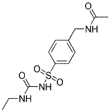 N-(4-((3-ETHYLUREIDO)SULFONYL)BENZYL)ACETAMIDE 结构式