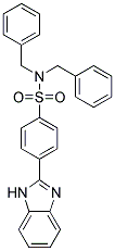 P-(BENZIMIDAZOL-2-YL)-N,N-DIBENZYLBENZENESULFONAMIDE 结构式
