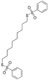 S,S'-DECAMETHYLENEBIS(BENZENETHIOSULFONATE) 结构式
