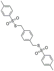 S,S'-(P-PHENYLENEDIMETHYLENE)BIS(P-TOLUENETHIOSULFONATE) 结构式