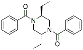 TRANS-1,4-DIBENZOYL-2,5-DIETHYLPIPERAZINE 结构式