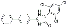 5-(BIPHENYL-4-YL)-2-(2,4,6-TRICHLOROPHENYL)-1,2-DIHYDRO-3H-1,2,4-TRIAZOL-3-ONE 结构式