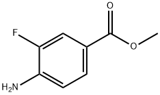 4-氨基-3-氟苯羧酸甲酯 结构式