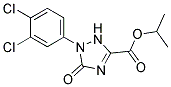 Isopropyl1-(3,4-dichlorophenyl)-2,5-dihydro-5-oxo-1H-1,2,4-triazole-3-carboxylate 结构式