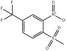 1-(甲基磺酰基)-2-硝基-4-(三氟甲基)苯 结构式