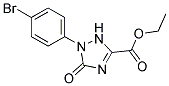 Ethyl1-(4-bromophenyl)-2,5-dihydro-5-oxo-1H-1,2,4-triazole-3-carboxylate 结构式