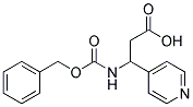 3-{[(benzyloxy)carbonyl]amino}-3-pyridin-4-ylpropanoic acid 结构式