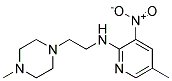 (5-Methyl-3-nitro-pyridin-2-yl)-[2-(4-methyl-piperazin-1-yl)-ethyl]-amine 结构式