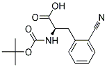 (2R)-2-[(tert-butoxycarbonyl)amino]-3-(2-cyanophenyl)propanoic acid 结构式