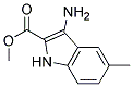 methyl 3-amino-5-methyl-1H-indole-2-carboxylate 结构式