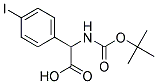 [(tert-butoxycarbonyl)amino](4-iodophenyl)acetic acid 结构式