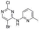 5-bromo-2-chloro-N-(6-methylpyridin-2-yl)pyrimidin-4-amine 结构式