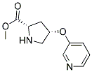 methyl (2S,4S)-4-(pyridin-3-yloxy)pyrrolidine-2-carboxylate 结构式