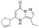 5-cyclopent-2-en-1-yl-3-ethylpyrazolo[1,5-a]pyrimidin-7(4H)-one 结构式