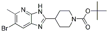 tert-butyl 4-(6-bromo-5-methyl-3H-imidazo[4,5-b]pyridin-2-yl)piperidine-1-carboxylate 结构式