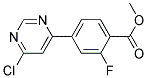 4-(6-Chloro-pyrimidin-4-yl)-2-fluoro-benzoic acid methyl ester 结构式