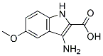 3-amino-5-methoxy-1H-indole-2-carboxylic acid 结构式