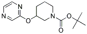 3-(Pyrazin-2-yloxy)-piperidine-1-carboxylic acid tert-butyl ester 结构式