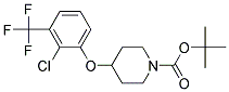 4-(2-Chloro-3-trifluoromethyl-phenoxy)-piperidine-1-carboxylic acid tert-butyl ester 结构式