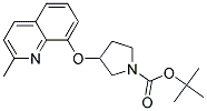 3-(2-Methyl-quinolin-8-yloxy)-pyrrolidine-1-carboxylic acid tert-butyl ester 结构式