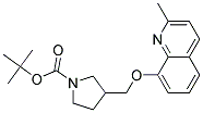 3-(2-Methyl-quinolin-8-yloxymethyl)-pyrrolidine-1-carboxylic acid tert-butyl ester 结构式