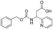 3-{[(benzyloxy)carbonyl]amino}-3-pyridin-2-ylpropanoic acid 结构式