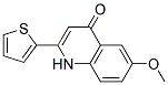 6-methoxy-2-thiophen-2-ylquinolin-4(1H)-one 结构式