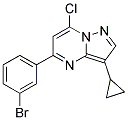 5-(3-bromophenyl)-7-chloro-3-cyclopropylpyrazolo[1,5-a]pyrimidine 结构式