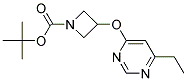 3-(6-Ethyl-pyrimidin-4-yloxy)-azetidine-1-carboxylic acid tert-butyl ester 结构式