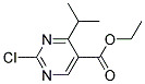 ethyl 2-chloro-4-(1-methylethyl)pyrimidine-5-carboxylate 结构式