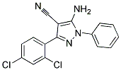 5-amino-3-(2,4-dichlorophenyl)-1-phenyl-1H-pyrazole-4-carbonitrile 结构式