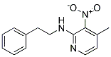 (4-Methyl-3-nitro-pyridin-2-yl)-phenethyl-amine 结构式